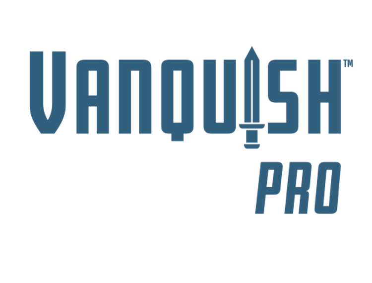 Vanquish Pro logo on transparent background