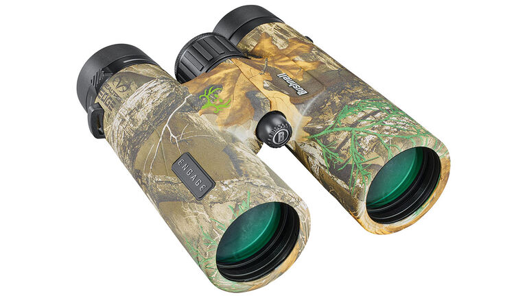 Three quarter view of the Bushnell Engage X Binoculars