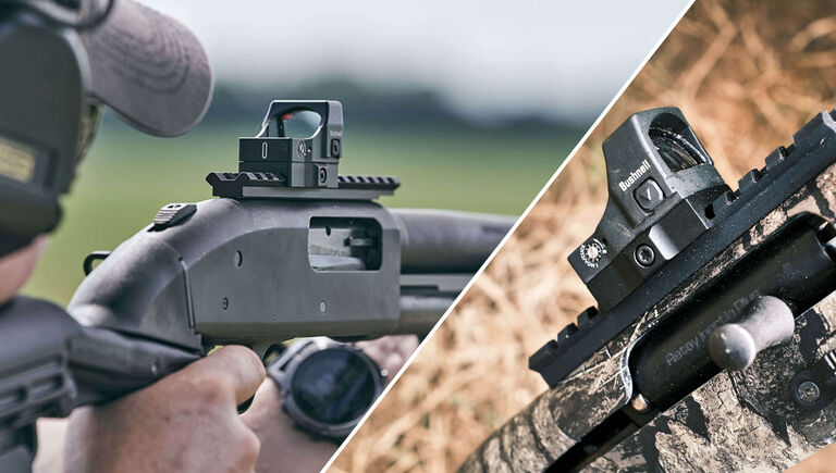 Bushnell RXS-250 Reflex Sight mounted on a shotgun