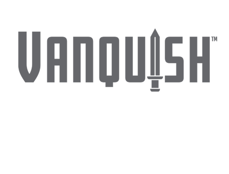 Vanquish logo on transparent background
