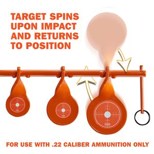Rimfire Screw-In Triple Gong Spinner Target