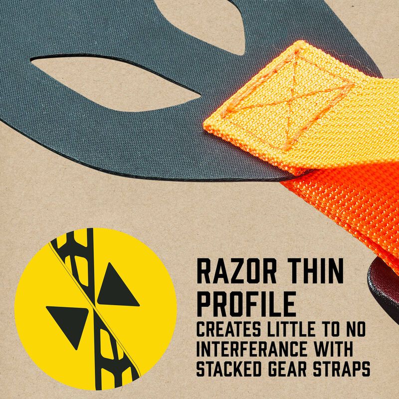 Featherlight Minimalist Black and Orange Sling