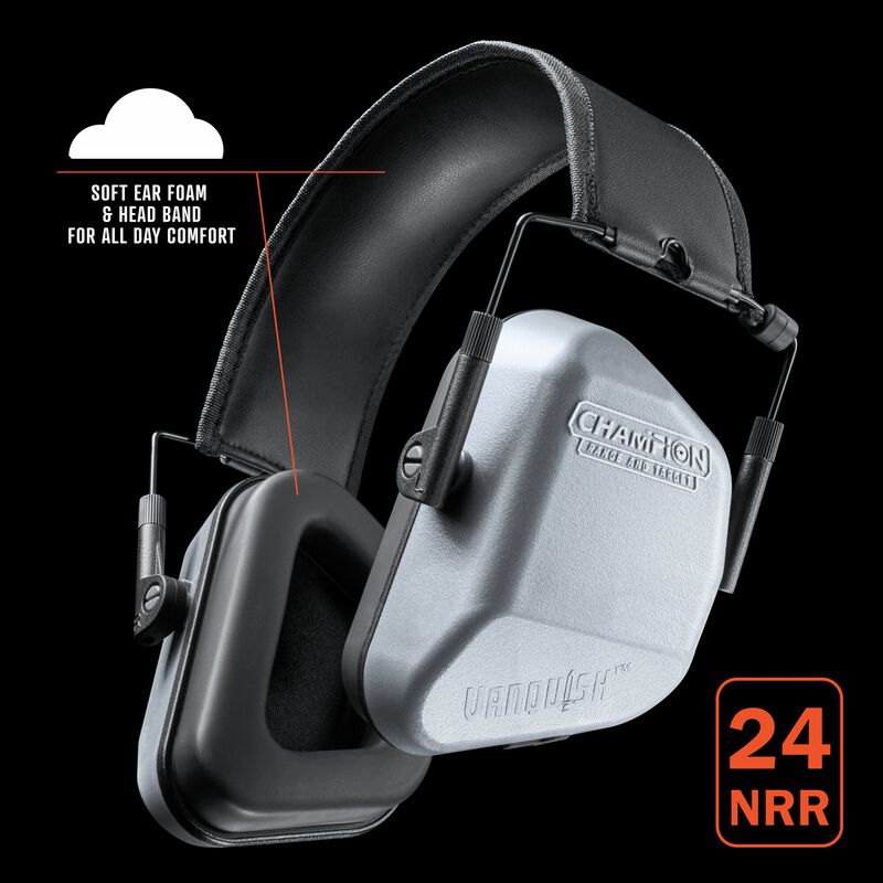 Vanquish Grey Passive Ear Muffs