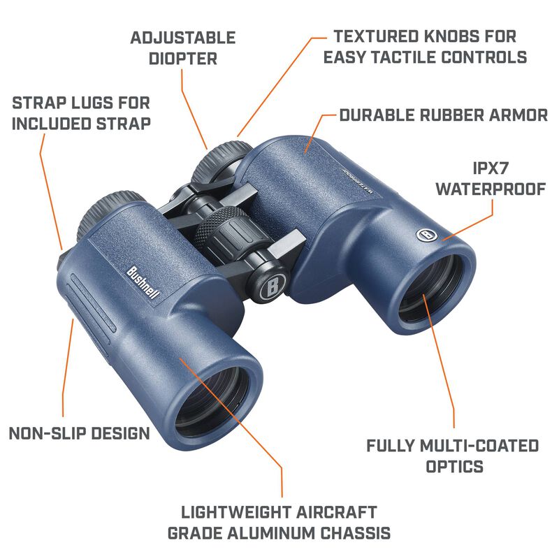 H2O 10x42 Waterproof, Porro Prism Binoculars