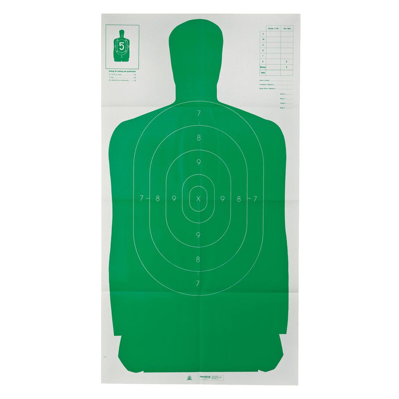10 LE B-27FSA Green Silhouette LE Targets